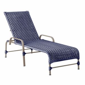 Espreguiçadeira Catar Fendi E Corda Náutica Trama Original Azul