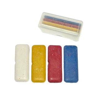 Caixa Com 4 Giz Colorido Para Marcação De Tecido Alfaiate Moldes Costura - Cl 47