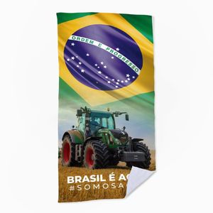 Toalha De Praia - Brasil é Agro Trator