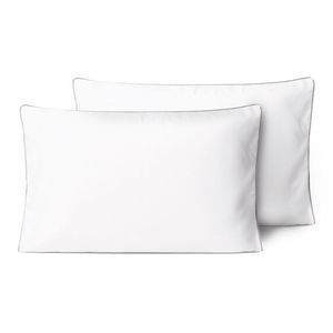 Kit 2 Fronhas Linea 50cm X 70cm Micropercal 200 Fios - Cinza