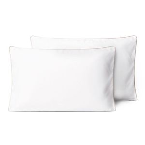 Kit 2 Fronhas Linea 50cm X 70cm Micropercal 200 Fios - Bege