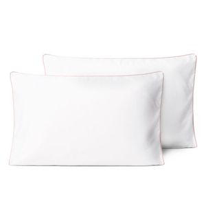 Kit 2 Fronhas Linea 50cm X 70cm Micropercal 200 Fios - Rose