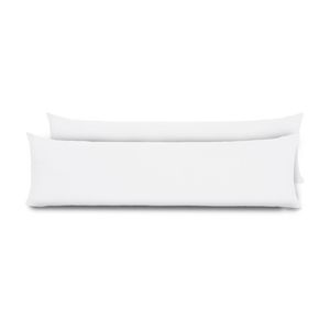 Kit 2 Fronhas Para Travesseiro De Corpo Slim 1,50cm X 50cm - Branco