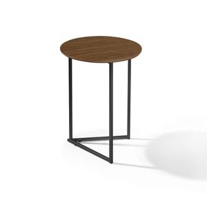 Mesa Lateral Decorativo Redonda Industrial Jade