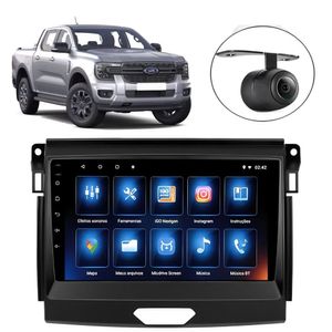 Central Multimídia Android 2 Din Ford Ranger Moldura 9 Câmera Ré