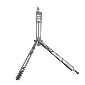 Canivete Shark Butterfly Bsl-1 Sem Lâmina Prateado Aço Inox