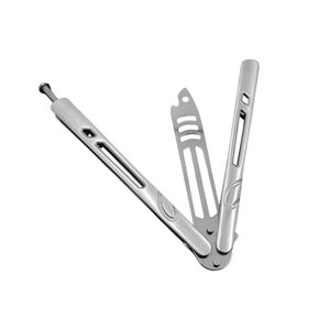 Canivete De Treino Tubarão Prata Butterfly Aço Inox Bsl-1 prata
