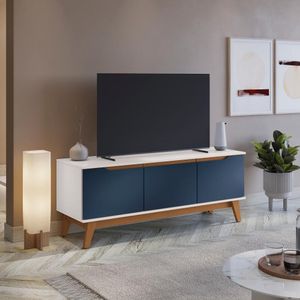 Rack Kappesberg 3 Portas 136 Cm Branco/azul