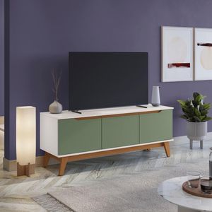Rack Kappesberg 3 Portas 136 Cm Branco/verde