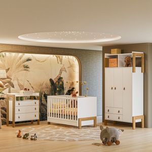 Dormitório Completo Infantil Fantasia Gr + Berço + Cômoda
