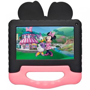 Tablet Infantil Multilaser Minnie Nb414 Wi-fi 7 Polegadas Preto E Rosa Bivolt