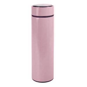 Garrafa Térmica Inox 500ml Quente Frio Tampa Rosa Nº19