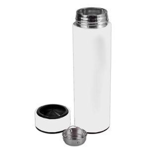 Garrafa Térmica Inox 500ml Quente Frio Tampa Branco Nº7