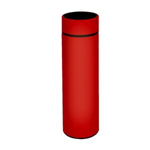 Garrafa Térmica Inox 500ml Quente Frio Tampa Vermelho Nº16