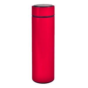 Garrafa Térmica Inox 500ml Quente Frio Tampa Vermelho Nº17