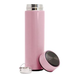 Garrafa Térmica Inox 500ml Quente Frio Tampa Rosa Nº11