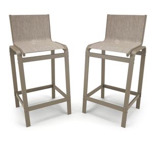 Kit 2 Banquetas Alta Cozinha Balcão Bancada Alumínio Fendi - Mocca