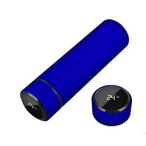 Garrafa Térmica Inox 500ml Quente Frio Tampa Azul Nº13