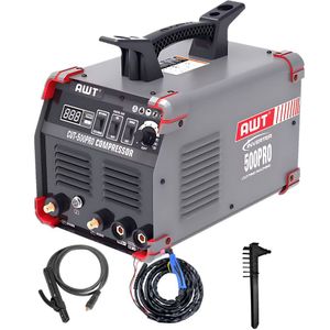 Máquina De Solda Inversora Corte Plasma Cut-500 Pro Awt Monofásica Ip21s Com Tocha De Plasma 220V