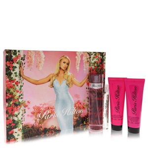 Perfume Femin.paris Hilton 100 Ml Eau De Parfum Spray+90 Ml Loção Corporal+90 Ml Gel De Banho + 10 Ml Mini Edp Spray