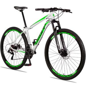 Bicicleta 29 Dropp Aluminum 21 Marchas Freio Disco E Suspensão Dianteira Branco+verde