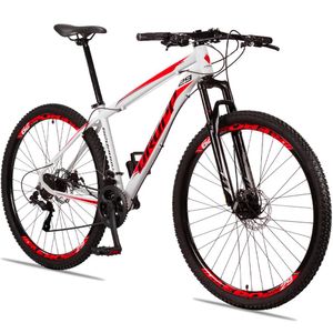 Bicicleta 29 Dropp Aluminum 21 Marchas Freio Disco E Suspensão Dianteira Branco+vermelho