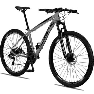 Bicicleta Aro 29 Dropp Alumínio 21 Vel Marchas Freios A Disco Aluminum - Grafite+preto - 19 Grafite+preto