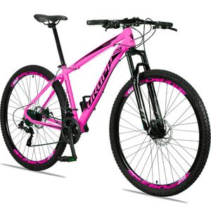 Bicicleta Aro 29 Dropp Alumínio 21 Vel Marchas Freios A Disco Aluminum - Rosa+preto - 15 Rosa+preto