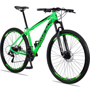 Bicicleta Aro 29 Dropp Alumínio 21 Vel Marchas Freios A Disco Aluminum - Verde+preto - 19 Verde+preto