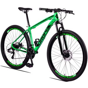 Bicicleta Dropp Z3 Aro 29 Câmbios Shimano 21 Marchas Freio A Disco Mecânico Com Suspensão - Verde+preto - 21 Verde+preto