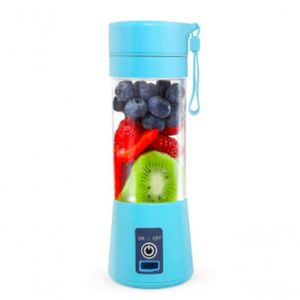 Mini Liquidificador Squeeze Portátil à Bateria 380ml Azul
