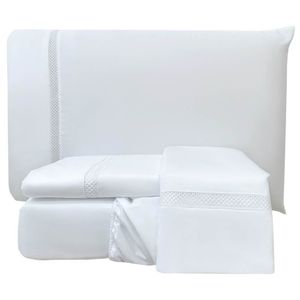 Jogo De Lençol Queen Infinito 300 Fios 4 Peças - Branco