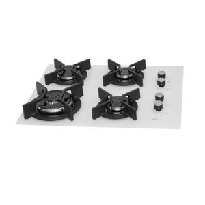 Cooktop A Gás Fischer 4 Bocas Tripla Chama Infinity Trempe De Ferro Fundido 62936 Branco Bivolt