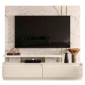 Estante Home Para Tv 75 Polegadas New Apolo Calacata Off White Madetec
