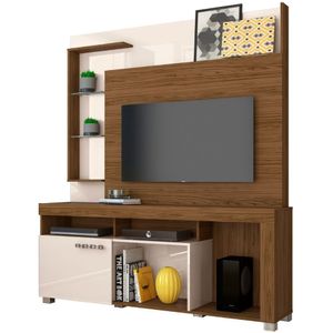 Estante Home Para Tv 50 Polegadas ícaro Naturale Off White Madetec