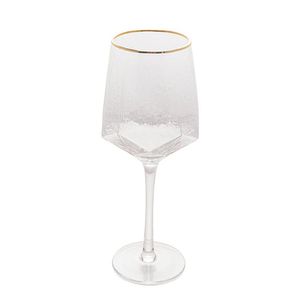 Taça De Vinho Com Fio Dourado Taj - Wolff