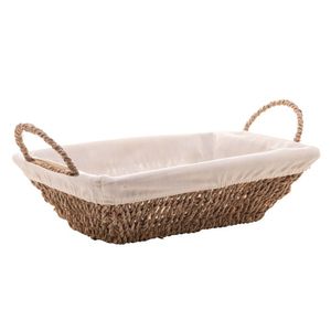 Cesta Retangular De Sisal Com Forro - Wolff