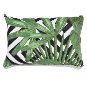 Peso De Porta Decorativo Almofada 1kg Estampa Tropical Verde