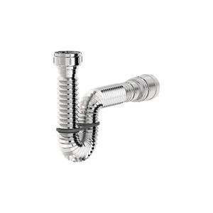 Sifão Sanfonado Extensível 74cm Cromado