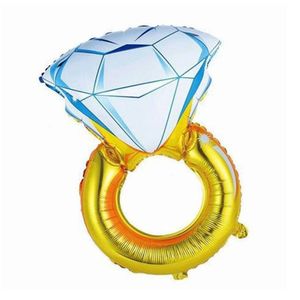 Balão Metalizado Aliança Com Diamante - 25 Polegadas