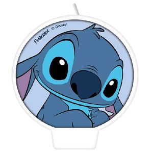 Vela De Aniversário Stitch Plana