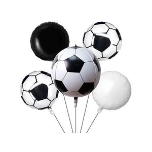 Kit Buquê Balões Bola De Futebol - 5 Unidades