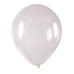 Balão De Látex Cristal Transparente - 8 Polegadas - 50 Un