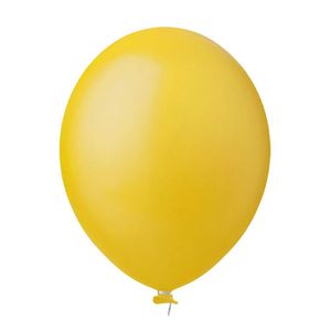 Balão Látex Amarelo - 8 Polegadas - 50 Unidades