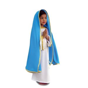 Fantasia Maria De Nazaré Infantil Com Véu Luxo Tamanho Gg