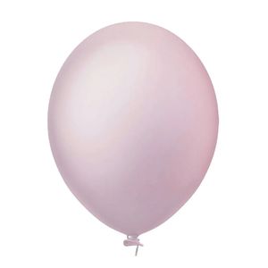 Balão Látex Candy Rosa Bebê - 8 Polegadas - 50 Unidades