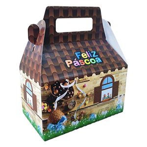 Cestinha De Páscoa Maleta Casinha De Coelho