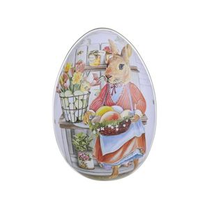 Ovo Embalagem De Metal Coelho Fêmea Para Decoração De Páscoa