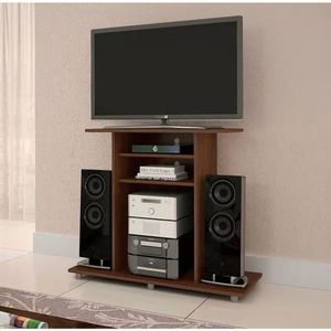 Rack Cipó Para Tv Até 32" Jcm Movelaria - Café Soft/off