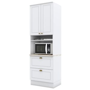 Torre Quente 2 Portas 2 Gav 72 Cm C350 Americana Branco Calcare Henn